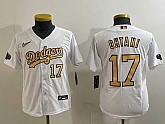 Youth Los Angeles Dodgers #17 Shohei Ohtani Number White 2022 All Star Stitched Flex Base Nike Jersey,baseball caps,new era cap wholesale,wholesale hats